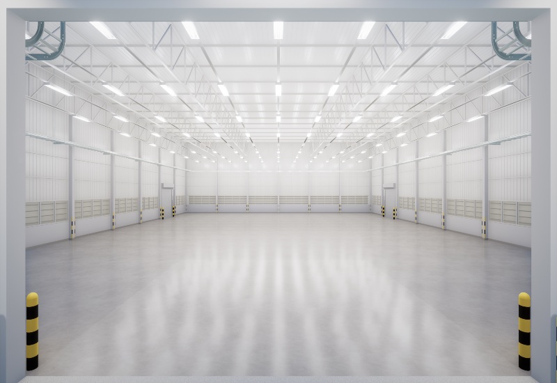 Industrial Warehouse with a New Epoxy Floor Coating in Jacksonville & St. Augustine