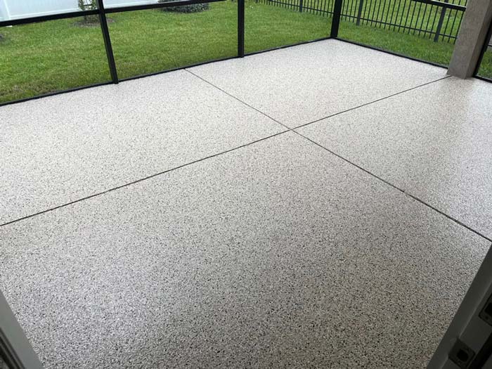 Flake Floor Interior Coating Completed in Jacksonville & St. Augustine, FL